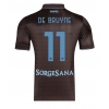Camisa de Futebol SSC Napoli Kevin De Bruyne #11 Equipamento Alternativo 2025-26 Manga Curta